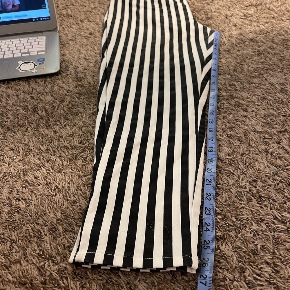 By Junk food black white striped pull on pants - Picture 9 of 9